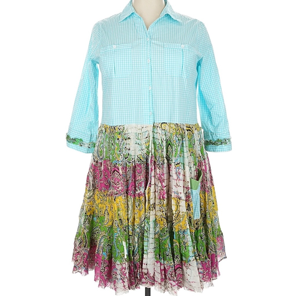 Re-Made Vibrant MulticolorBlouse